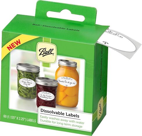 Ball Dissolvable Canning Labels, 60 Count Each Box (4 PACK) in Saudi Arabia