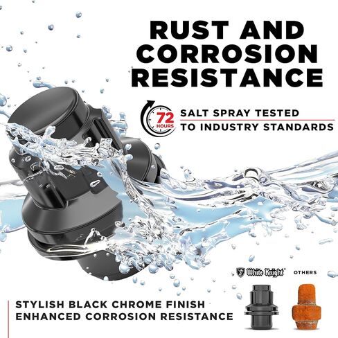 White Knight M12x1.25 Wheel Locks for Select Nissan and Infiniti. Chrome Med Mag with Washers, 45600AM - 4 Pack in Kuwait