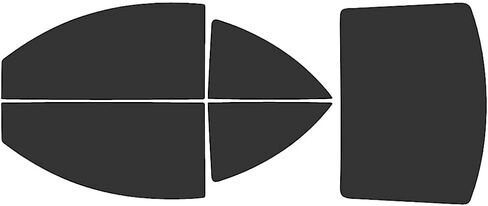مجموعة Tint Window Window Rvinyl متوافقة مع فولكس واجن بيتل 1998-2010 (كوبيه) - طقم مسبق كامل - 20 ٪ in Kuwait