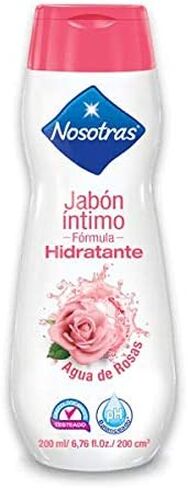 Nosotras Diarios - Saba | (صابون حميم) نضارة حساسة منظف femenine ph | jabon intimo mujer de uso diario prevenir flujo y malos olores 6.76 oz - 200 ml (Rosewater | Agua de Rosas) in Kuwait