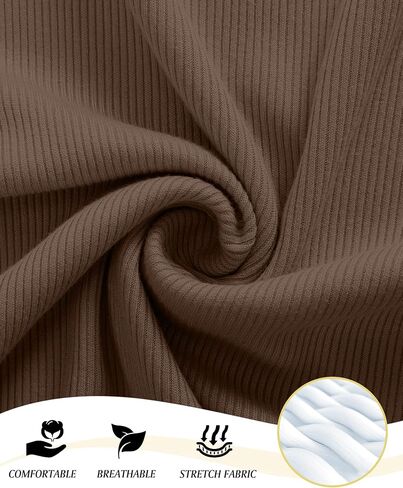 3 Pack Women's Maternity Shirts Ribbed Cotton Crew Neck Pregnancy Tops Side Split Casual Tunics Oversized Tee in Saudi Arabia