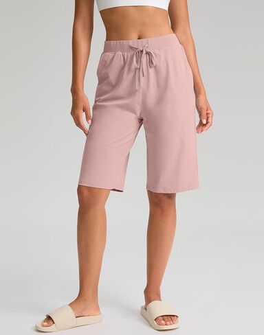 G Gradual Women's Bermuda Shorts 11" Knee Length Long Comfy Drawstring Walking Shorts for Women with Deep Pockets in Saudi Arabia