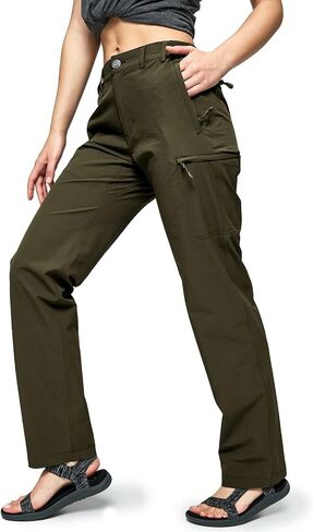 MIER Women's Quick Dry Cargo Pants Lightweight Tactical Hiking Pants with 6 Pockets, Stretchy and Water-Resistant in Saudi Arabia