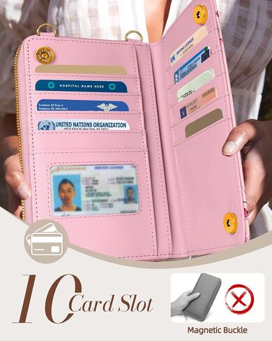Cute Crossbody Purse Cell Phone Bags for Women - Leather Cellphone Wallet Purse with Adjustable Shoulder Rope in Kuwait