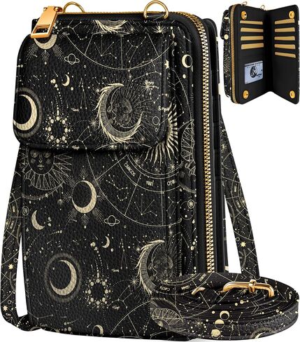 Cute Crossbody Purse Cell Phone Bags for Women - Leather Cellphone Wallet Purse with Adjustable Shoulder Rope in Kuwait
