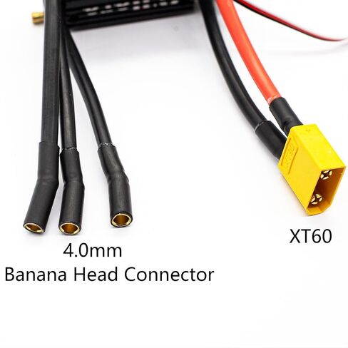O'Hara 120A 2-6S LiPo ESC Waterproof Brushless Electronic Speed Controller with BEC and XT90 6.0mm Banana Head Connector for RC Boats Model Ship in Kuwait