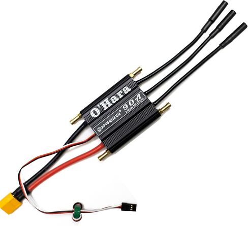 O'Hara 120A 2-6S LiPo ESC Waterproof Brushless Electronic Speed Controller with BEC and XT90 6.0mm Banana Head Connector for RC Boats Model Ship in Kuwait