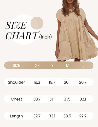 Athlisan 2025 Womens Mini Dress Casual Summer Crew Neck Cover Up Dress for Beach in Saudi Arabia
