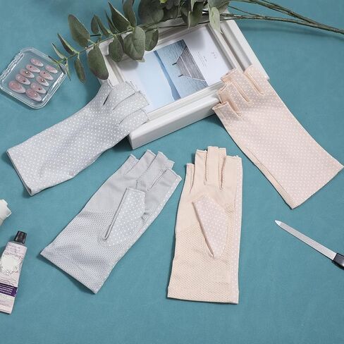 Fingerless Sun Protection Gloves, Sun Gloves UV Protection Glove for Women Girls Driving Cycling Summer in Saudi Arabia