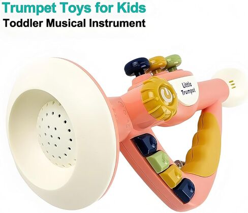 ألعاب موسيقية للأطفال، لعبة البوق الصغير للأطفال الصغار، ألعاب تعليمية للأطفال، ألعاب موسيقية للرضع للفتيات والأولاد من عمر 1 2 3 سنوات (أزرق) in Kuwait