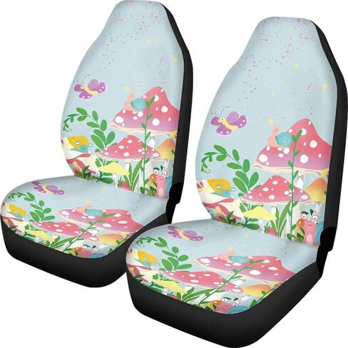Universal Car Seat Covers Pink Strawberry Heart Print Comfortable Elastic Automotive Seat Covers Fit Most Cars Truck SUV in Kuwait