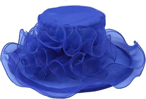 Ruphedy Women Derby Church Dress Fascinator Wide Brim Tea Party Wedding Hats S042b in Kuwait