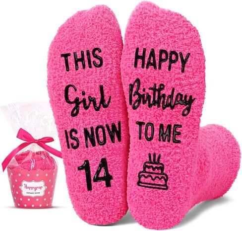 HAPPYPOP 13th Birthday Gifts Ideas Girls - Teenage Girl 13Yr Old Girl Birthday Gift Ideas, Happy 13th Birthday Socks for Teens Girl in Saudi Arabia
