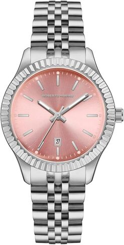 RM9381 Women’s Watch - الفولاذ المقاوم للصدأ ، الكوارتز الياباني ، الاتصال الهاتفي الوردي ، 3ATM مقاوم للماء in Kuwait