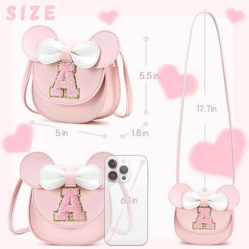Kids Mini Toddler Purse For Girls Ages 2-6 Birthday Gifts Mouse Ears Purse Pink R in Saudi Arabia