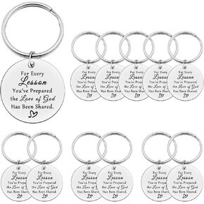 Xiahuyu Sunday School Teacher Gifts Bible Teacher Keychain Religious Teacher Appreciation Gifts Christian Teacher Gifts