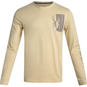 Spyder Men's Long Sleeve Tee Shirts - Mountain Top Printed Crewneck Graphic Tee - Casual Long Sleeve Shirts for Men (S-XXL)