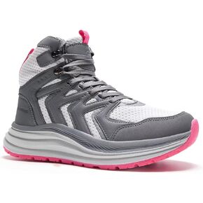 Women's Orthopedic Mid Trekking Hiking Boots: Comfortable Plantar Fasciitis Ankle Support Workout Walking Running Shoes, Orthotic Work Sport Cross Training Trail Sneakers for Feet and Heel Pain Relief