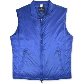 Brooks Brothers Mens Ultra Lightweight Duck Down Quilted Nylon Vest, (Medium, 96998 Royal Blue)