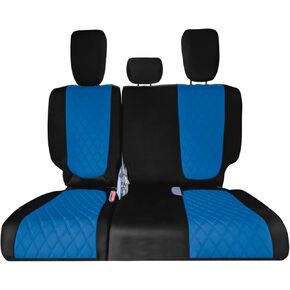 FH Group Custom Fit Car Seat Covers for 2018–2025 Honda Odyssey, Rear Set Black Ultraflex Neoprene Car Seat Covers, Waterproof Automotive Seat Cover, Honda Odyssey Accessories