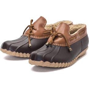 Dksuko Snow Women's Waterpoof Loafer Shoes تنزلق على حذاء بطة مسطحة