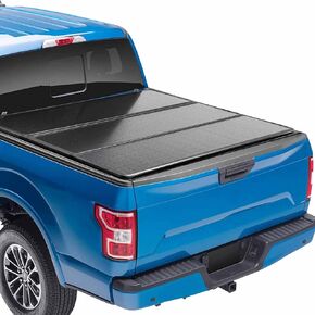 5FT Hard Tri-Fold Truck Bed Pickup Tonneau Cover Compatible with Honda Ridgeline 2017 2018 2019 2020 2021 2022 2023 2024 2025, Fiberglass and Waterproof for Fleetside/Styleside 5FT (64") Bed