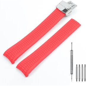 21mm Silicone Rubber Watch Band Strap Compatible with Patek Aquanaut Philippe -5164A 5167A