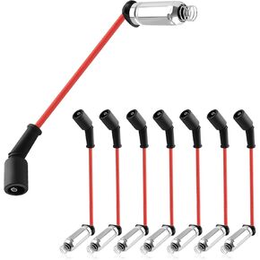 8PCS Spark Plug Wires Set Compatible with Chevy GMC Cadillac,High Performance Spark Plug Wire Replacement OEM#88862385,9748HH,22716,Automotive Replacement Spark Plugs Wires
