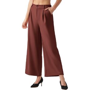 Willit Women's Wide Leg Pants Work Dress Pants Casual Palazzo Pants High Waisted Business Office Slacks 25"/27"/29"