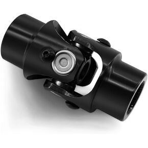 13/16" 36 Spline X 3/4" Round Single Steering Shaft Universal U Joint Coupling Black 3-1/4" Overall Length