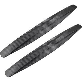 Hitefu 2 Pack Black Anti-Collision Patch Bumper Guard Strip - Universal Rubber Bumper Protector - Front and Rear Bumper Guard for Cars SUV Pickup Truck