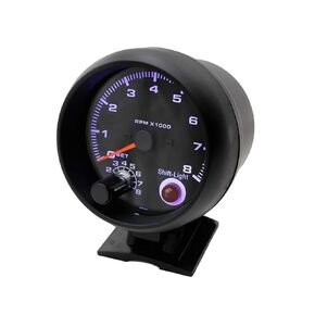 ERINGOGO Car Tachometer Gauge RPM with White Light Alarm Compatible with Engines High Accuracy Automotive Tachometer