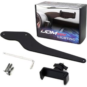 ijdmtoy خلف مقياس سرعة الدوران التثبيت على الهاتف الخلوي GPS حامل أسود متوافق مع Mini Cooper R50 R52 R53