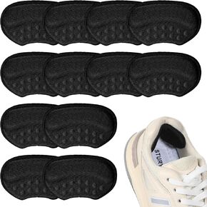 Heel Grips Liner Cushions Inserts for Loose Shoes, Heel Pads Snugs for Shoe Too Big Men Women Filler Improved Fit and Comfort Stop Slip and Blister(Black)