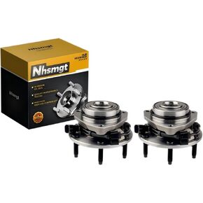 513188 Front Wheel Bearing Hub Compatible with 2002-2009 Trailblazer Envoy 2002-2006 Envoy XL 2004-2007 Rainier 2002-2004 Bravada 2003-2006 SSR Envoy XUV Ascender 9-7x 6 Lug with ABS 2pcs