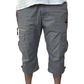 The Lazy King Men's Long Cargo Shorts