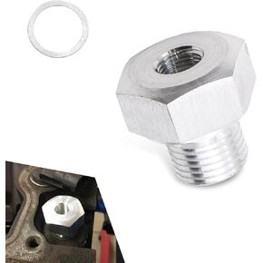 Oil Pressure Sensor Adapter, Aluminum Omt Oil Adapter, Ls Engine Swap M16 1.5 to 1/8 Npt, for All Gm Ls Engines Ls1 Lsx Ls3 4.2L 4.3L 4.8L 5.3L 6.0L 6.2L