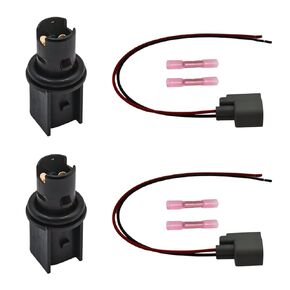2PCS علامة جانبية خفيفة مصباح المصباح مصباح المقبس الموصل الموصل PIGALTION THE FORD FORD MUSTANG 2005-2023 Ranger 2019-2023 Maverick 2022-2024 6R3Z-13411-BA 6R3Z13411BA