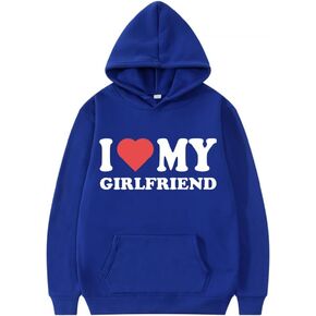 I Love My Girlfriend Hoodie Sweatshirt Valentine's Day Clothes Merch