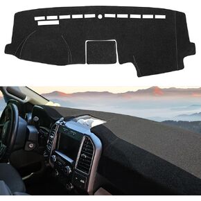 حصيرة Dashboard Mats تغطي لوحة متوافقة مع Ford F-150 F150 2015 2015 2017 2018 2019 2019 2020 Dash Carpet Protector