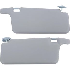 labwork Gray Interior Sun Visor Driver and Passenger Side with Mirror Replacement for Honda Civic 1996-2001