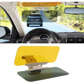 Car Sun Visor, Sun Visor for Cars, 2 in 1 Day and Night Polarized Auto Visor Extender, Anti-Glare Windshield Visor Protect from UV Rays, Foggy Day, Car Accessories Universal for Cars