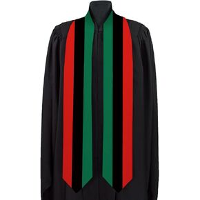 African Graduation Sash National Flag Graduation Sash/Stole International Study Abroad Adult Unisex Country Flag Graduation Sash (African)