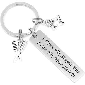 Hair Stylist Keychain Hairdresser Cosmetician Graduation Jewelry Barber Keyring Inspirational Hairstyliest Jewelry Hair Stylist Appreciation Gift Beautician Graduation Gifts for Hairdresser