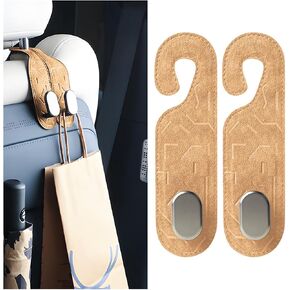 2PCS Car Seat Headrest Hook, Multifunctional Automotive Seatback Storage Hanger, Auto Interior Accessories for Hanging Handbag Purse Coat, Universal for SUV, RV, Truck(Green)