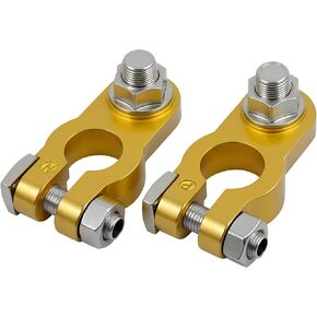 Battery Terminal Connectors, Heavy Duty car battery post terminal connector Positive Negative,Auto Tractor Marine truck RV accessories(2 Pcs)