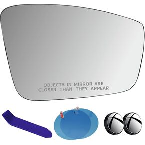 EAP Side Side Mirror Glass متوافق مع VW Jetta 2011-2018 ، Beetle 2012-2018 ، Passat 2013-2015 ، 5C6857522K 5C6857522A 5C6857522H 561857522 5618575752A VW1325114