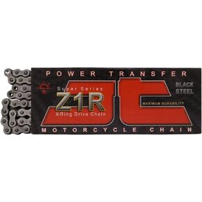 JT Chain JTC525Z1R104RL (525 Series) Black Steel 104 Link Super Super Duty X-Ring مع رابط التوصيل