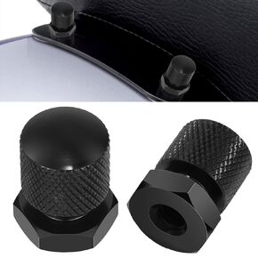 2 Pcs Motorcycle Solo Seat Nuts 1/4"-20 Thread Reat Mounting Nut Fit for Harley Davidson Touring Road King Street Glide Road Glide Softail 1997-2025