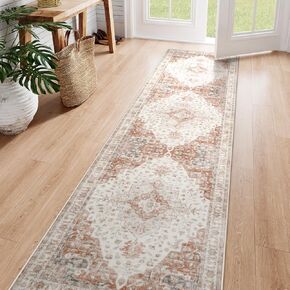 Livebox Buckable Runner Rugh ، 2x6 Boho Carpet Runners for Ramway ، Low Pile Brug Runners Non Skid for Bedroom Severing Laundry ، Taupe